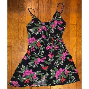 Urban Outfitters Floral Front Tie Tank